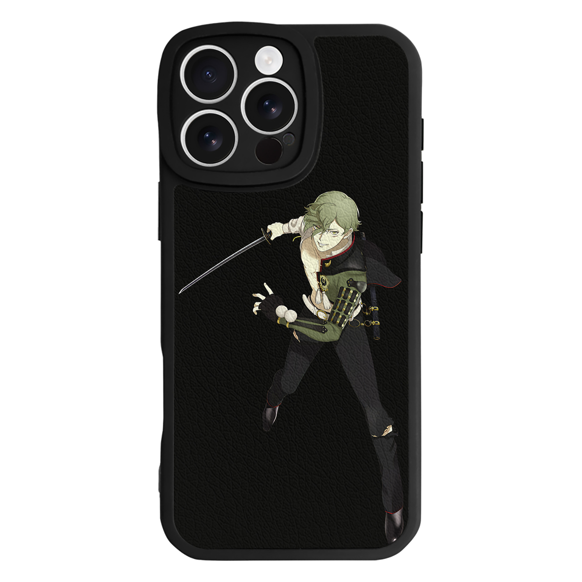 （画像用） 刀剣乱舞 Touken Ranbu 【iPhone 16シリーズ対応】シリコンスマホケース（レザー調） 材質：シリコン
